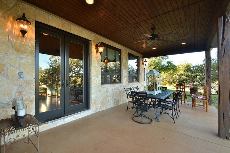 Architectural House Design - Exterior - Covered Porch 3 for Ranch House Plan #140-149 - 3 bed, 2.5 bath