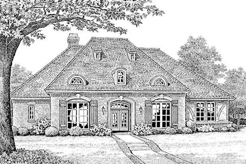 Home Plan - European Exterior - Front Elevation Plan #310-266