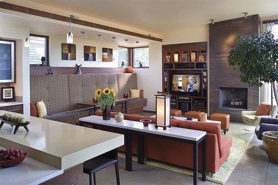 Great Room - 1900 square foot Modern Home