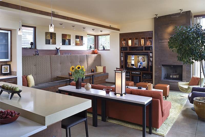 Home Plan - Great Room - 1900 square foot Modern Home