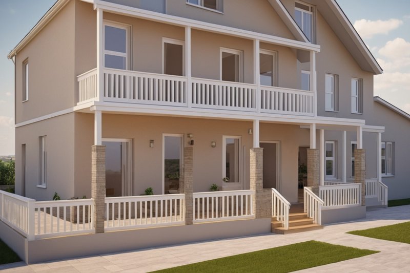 Dream House Plan - Exterior - Front Elevation 8 for Farmhouse House Plan #542-10 - 5 bed, 6 bath