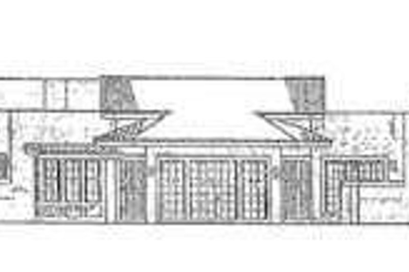 Home Plan - Exterior - Rear Elevation for Adobe / Southwestern House Plan #72-185 - 3 bed, 2.5 bath