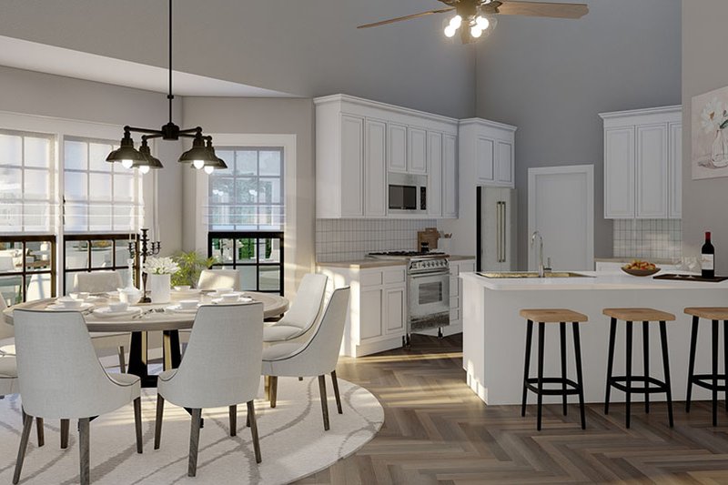 House Plan Design - Interior - Dining Room 2 for Country House Plan #17-176 - 3 bed, 2.5 bath