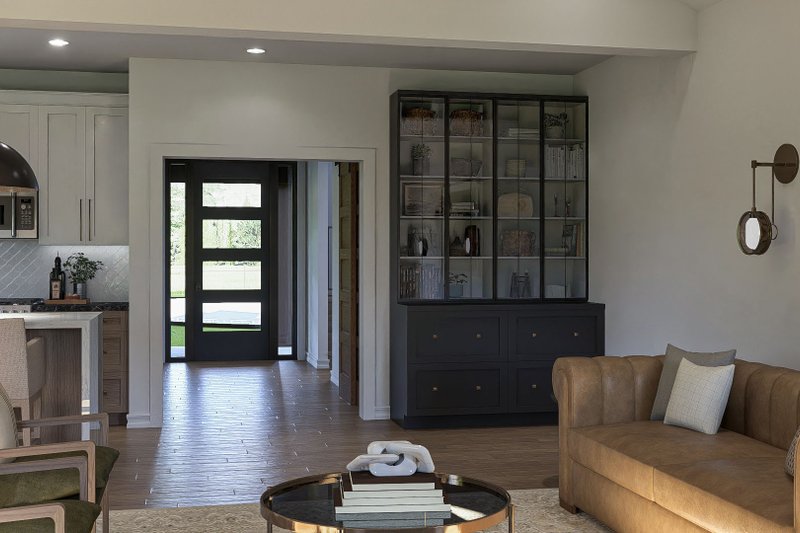 House Design - Interior - Family Room 1 for Modern House Plan #455-346 - 4 bed, 2.5 bath