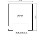 Traditional Style House Plan - 0 Beds 0 Baths 728 Sq/Ft Plan #1064-137 