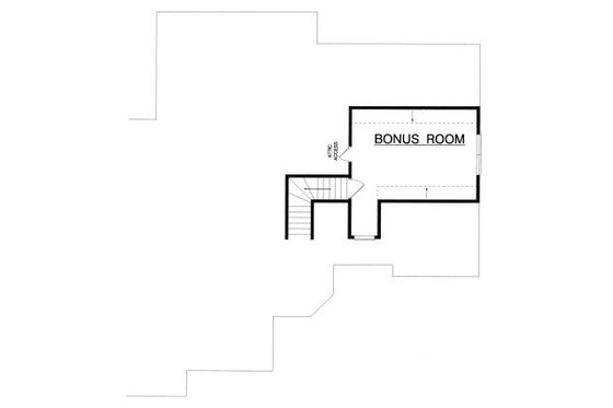 Floor Plan - Upper Floor for Traditional House Plan #40-388 - 3 bed, 2.5 bath