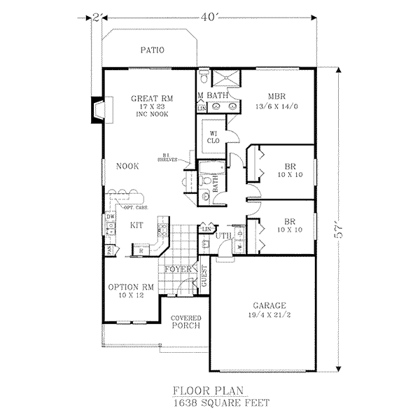 Traditional Floor Plan - Main Floor Plan #53-149