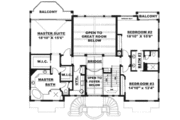 Mediterranean Style House Plan - 3 Beds 3 Baths 3938 Sq/Ft Plan #27-243 