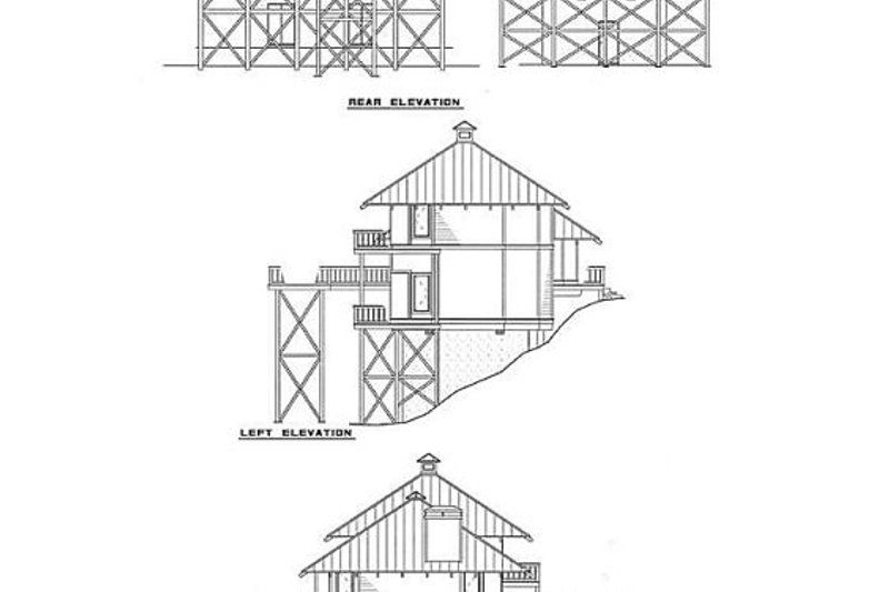 Dream House Plan - Exterior - Other Elevation 2 for Southern House Plan #17-559 - 2 bed, 2.5 bath