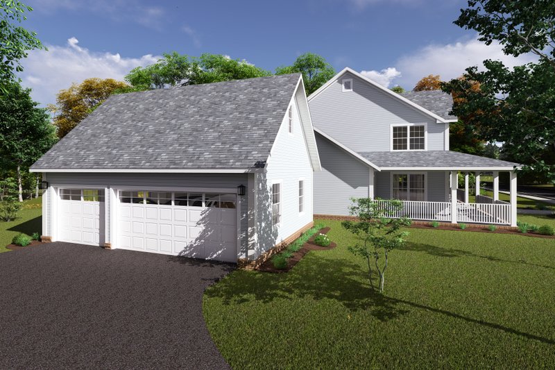 House Plan Design - Exterior - Other Elevation 3 for Country House Plan #20-2041 - 4 bed, 3 bath