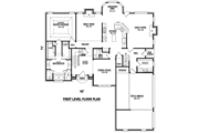 European Style House Plan - 4 Beds 3.5 Baths 3320 Sq/Ft Plan #81-1125 