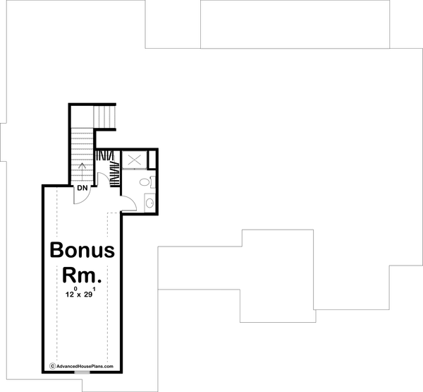 Farmhouse Floor Plan - Upper Floor Plan #455-247