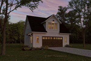 Exterior - Front Elevation 3 for Farmhouse House Plan #430-293 - 1 bed, 1 bath