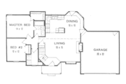 Ranch Style House Plan - 2 Beds 1 Baths 982 Sq/Ft Plan #58-156 