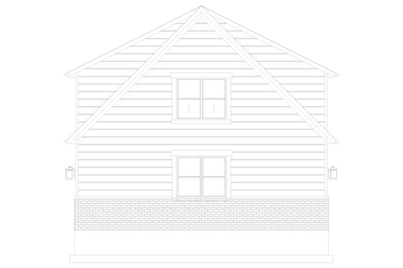 House Design - Exterior - Other Elevation 1 for Farmhouse House Plan #1060-307 - 2 bed, 1 bath