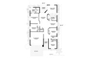 Mediterranean Style House Plan - 4 Beds 2 Baths 1831 Sq/Ft Plan #420-205 
