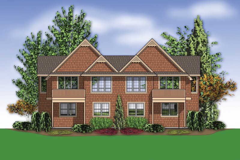 Home Plan - Exterior - Rear Elevation for Craftsman House Plan #48-627 - 3 bed, 2.5 bath