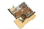 Cabin Style House Plan - 3 Beds 1 Baths 3256 Sq/Ft Plan #25-4737 