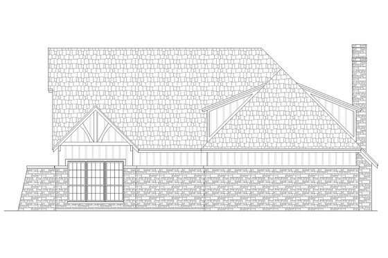 Exterior - Other Elevation 1 for Craftsman House Plan #45-374 - 3 bed, 2 bath