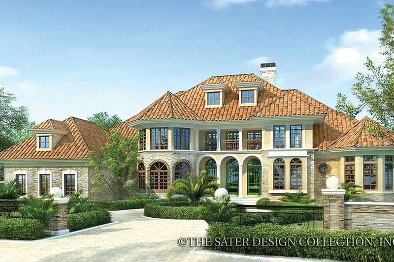 Architectural House Design - Mediterranean Exterior - Front Elevation Plan #930-42
