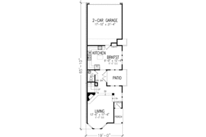 Floor Plan - Main Floor for Victorian House Plan #410-292 - 2 bed, 2.5 bath