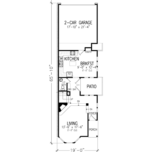 Architectural House Design - Victorian Floor Plan - Main Floor Plan #410-292