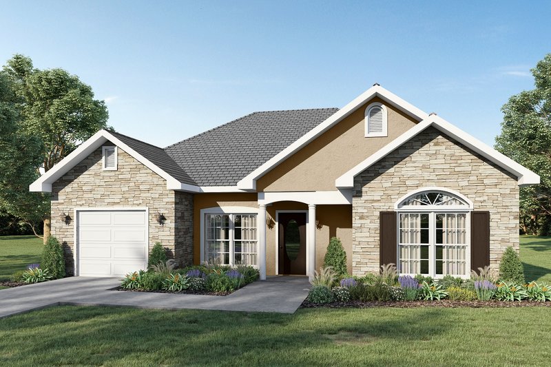 Home Plan - European Exterior - Front Elevation Plan #44-131