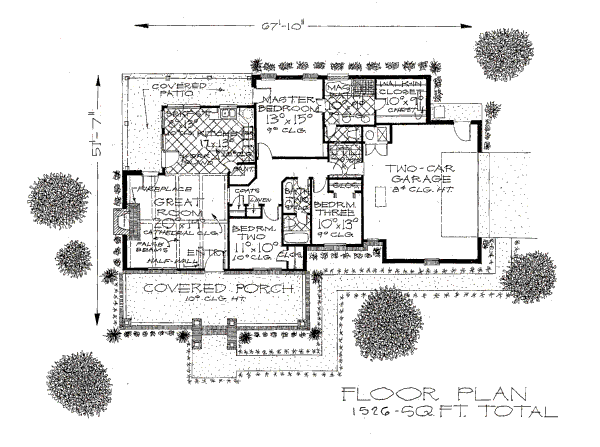 House Design - European Floor Plan - Main Floor Plan #310-655