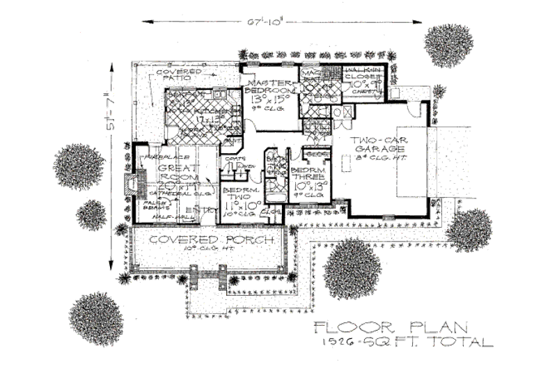 Dream House Plan - Floor Plan - Main Floor for European House Plan #310-655 - 3 bed, 2 bath