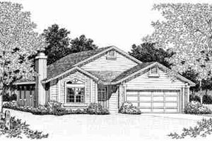 Architectural House Design - Traditional Exterior - Front Elevation Plan #72-325