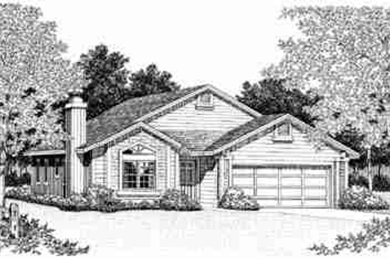 Architectural House Design - Traditional Exterior - Front Elevation Plan #72-325