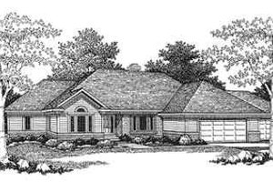 Ranch Exterior - Front Elevation Plan #70-351