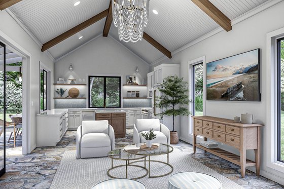 Interior - Kitchen 1 for Modern House Plan #455-650, 1 bath