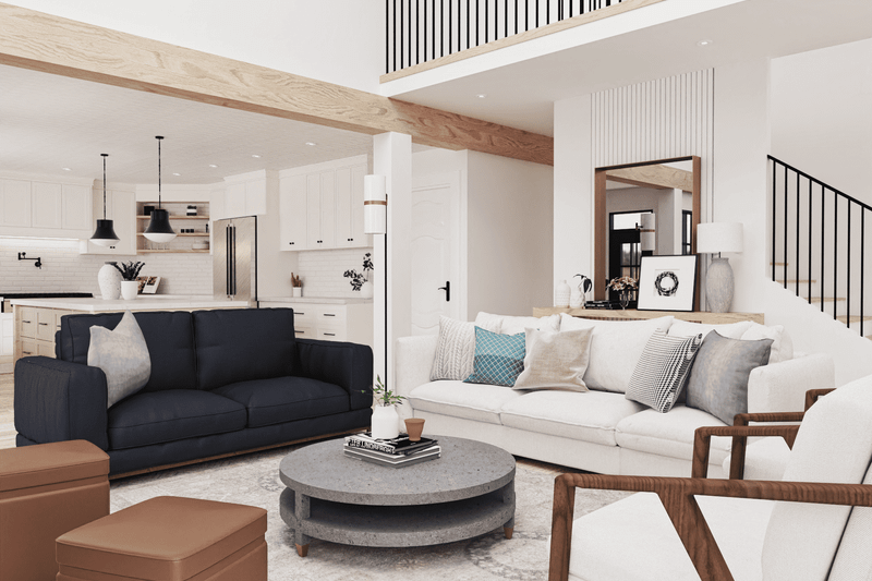 House Design - Interior - Family Room for Traditional House Plan #119-453 - 5 bed, 4 bath