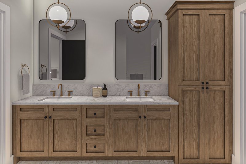 Home Plan - Interior - Master Bathroom for Prairie House Plan #455-230 - 3 bed, 2 bath