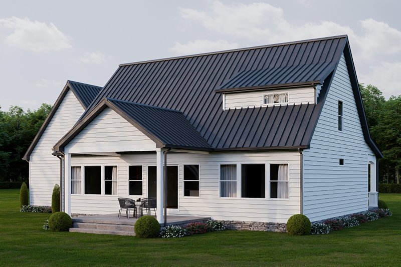 Dream House Plan - Exterior - Rear Elevation 1 for Country House Plan #1089-61 - 3 bed, 2.5 bath