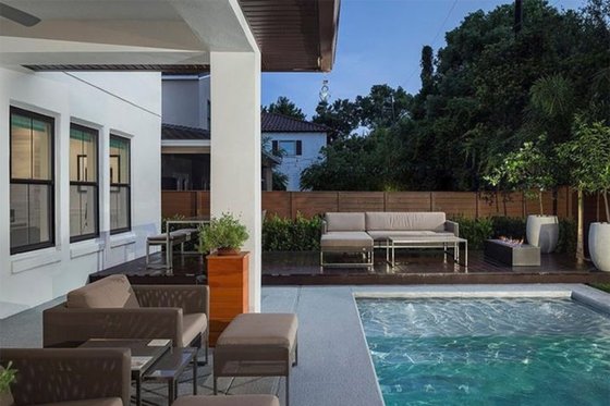 Exterior - Outdoor Living 1 for Contemporary House Plan #1058-180 - 4 bed, 3.5 bath