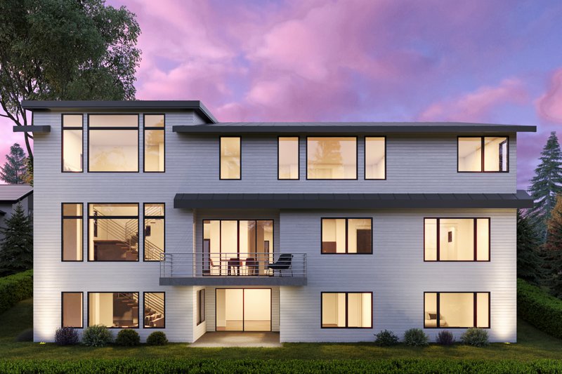 Dream House Plan - Exterior - Rear Elevation for Contemporary House Plan #1066-178 - 6 bed, 6 bath