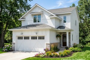 Dream House Plan - Exterior - Front Elevation for Farmhouse House Plan #51-1542 - 3 bed, 2.5 bath