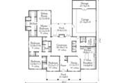 Traditional Style House Plan - 4 Beds 2.5 Baths 2465 Sq/Ft Plan #406-268 
