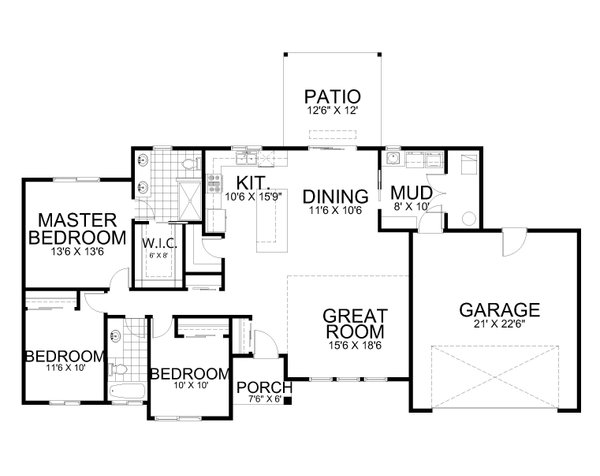 Dream House Plan - Contemporary Floor Plan - Main Floor Plan #112-173