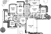 European Style House Plan - 4 Beds 3.5 Baths 3512 Sq/Ft Plan #310-227 