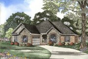 European Style House Plan - 3 Beds 2 Baths 1973 Sq/Ft Plan #17-1113 