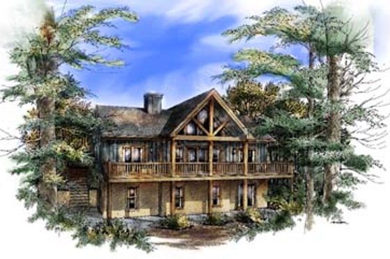 Exterior - Front Elevation for Contemporary House Plan #71-101 - 2 bed, 2 bath