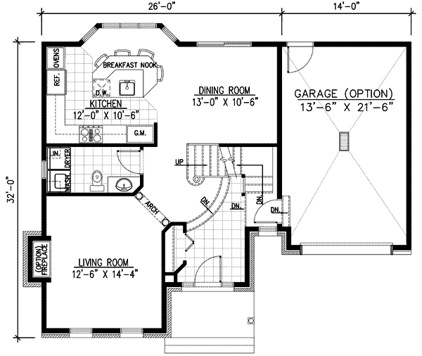 European Floor Plan - Main Floor Plan #138-143