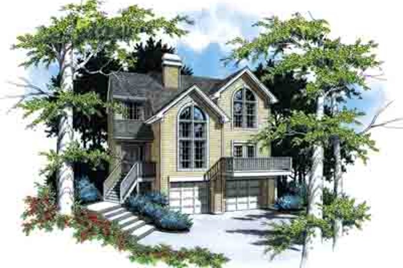Architectural House Design - Traditional Exterior - Front Elevation Plan #48-198