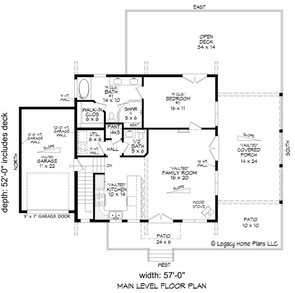 Southern Style House Plan - 2 Beds 2.5 Baths 2184 Sq/Ft Plan #932-829 ...