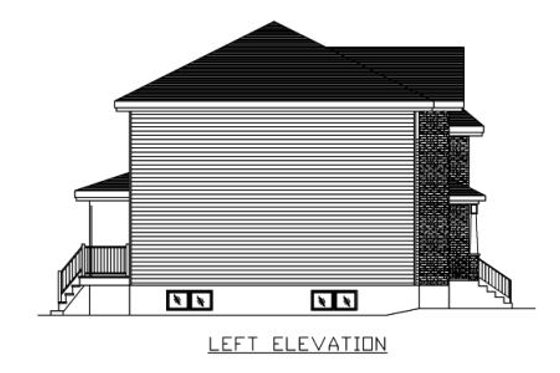 Exterior - Other Elevation for European House Plan #138-269 - 3 bed, 1.5 bath