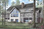 Ranch Style House Plan - 4 Beds 4 Baths 6541 Sq/Ft Plan #17-263 Exterior 