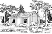 Cottage Style House Plan - 2 Beds 1 Baths 592 Sq/Ft Plan #312-358 